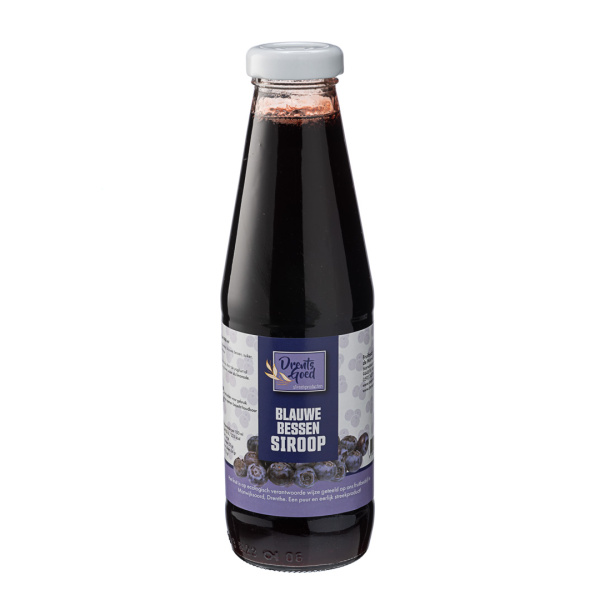 Blauwe bessen limonadesiroop